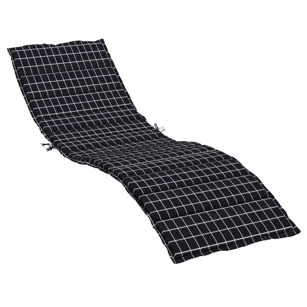 Ligbedkussen Ruitpatroon Oxford Stof 200 x 70 x 4 cm