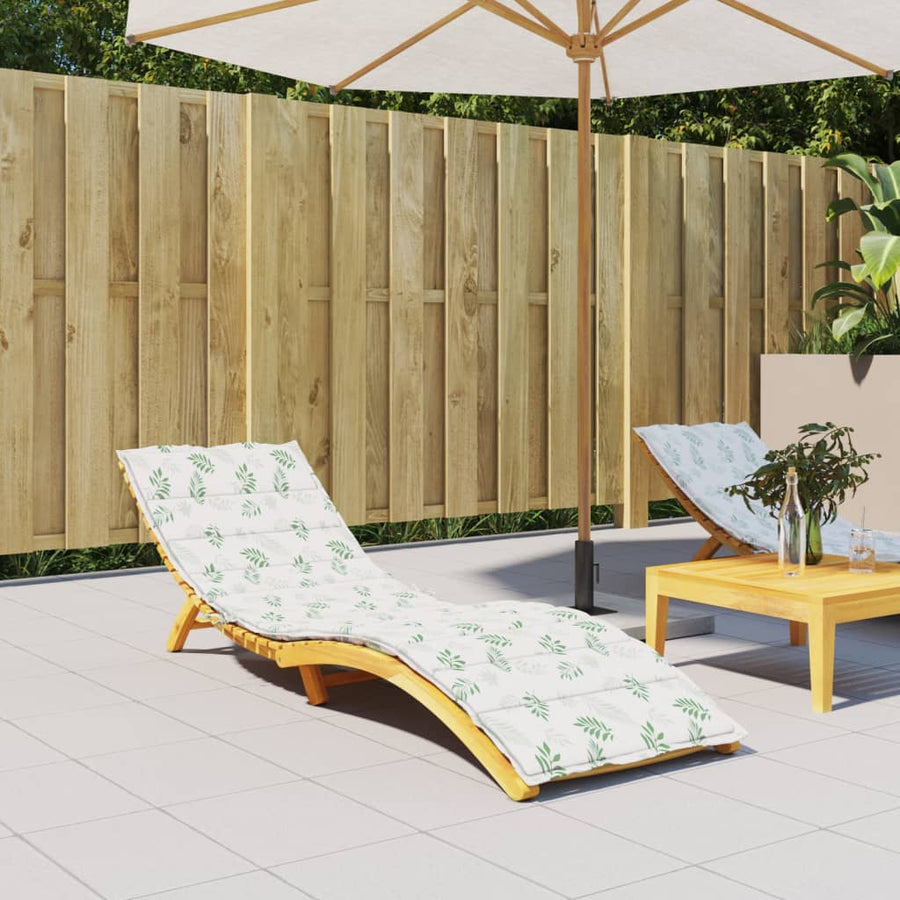 Ligbedkussen Bladpatroon Oxford Stof 200 x 70 x 4 cm