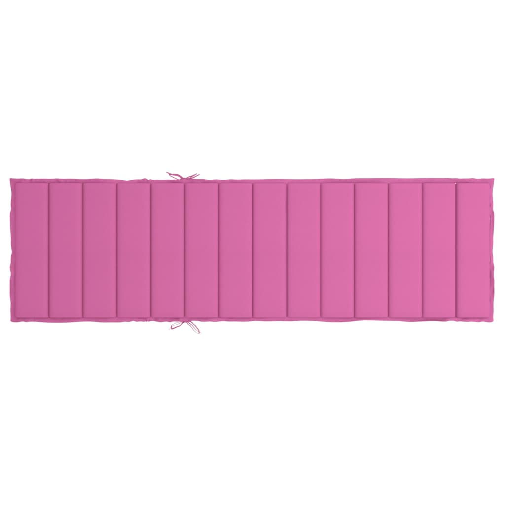 Ligbedkussen oxford stof roze 200 x 70 x 4 cm Roze