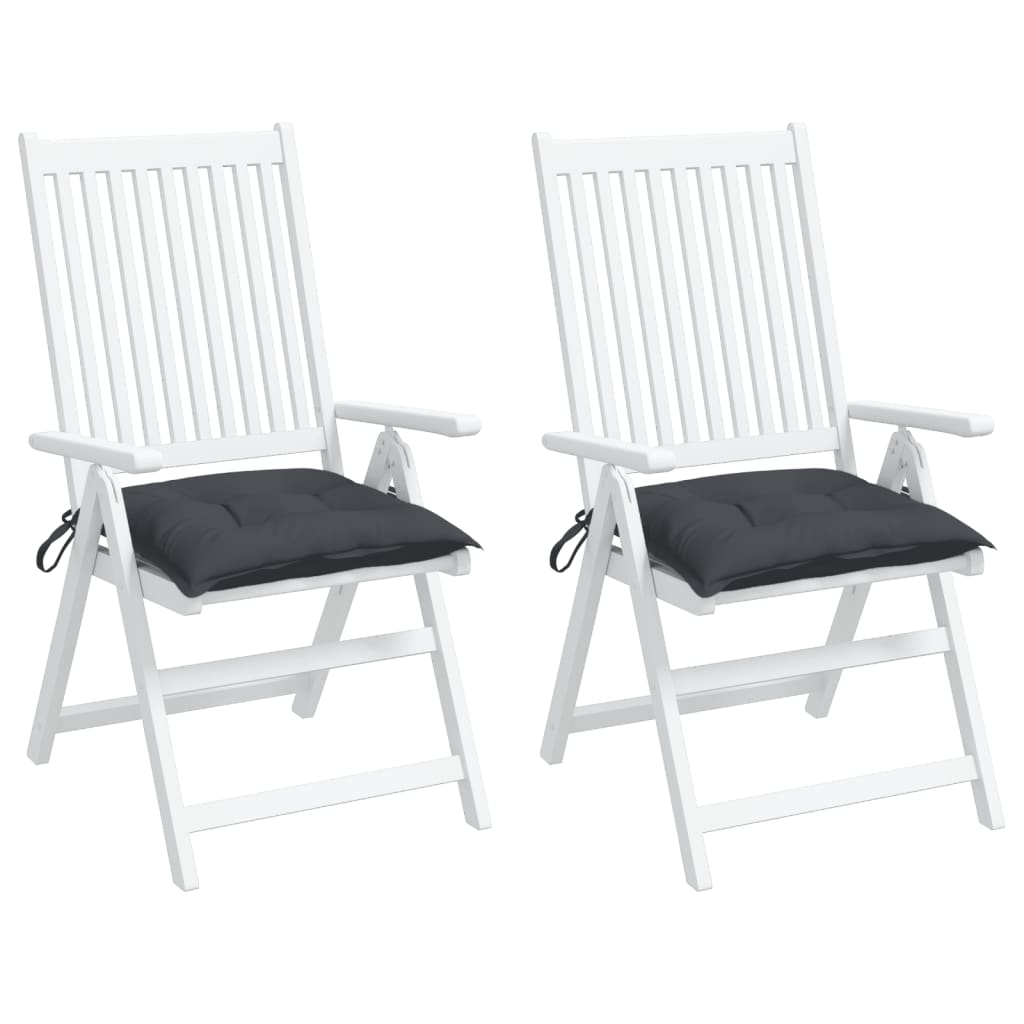 Stoelkussens Oxford Stof Kleurig 2 40 x 40 x 7 cm Antraciet