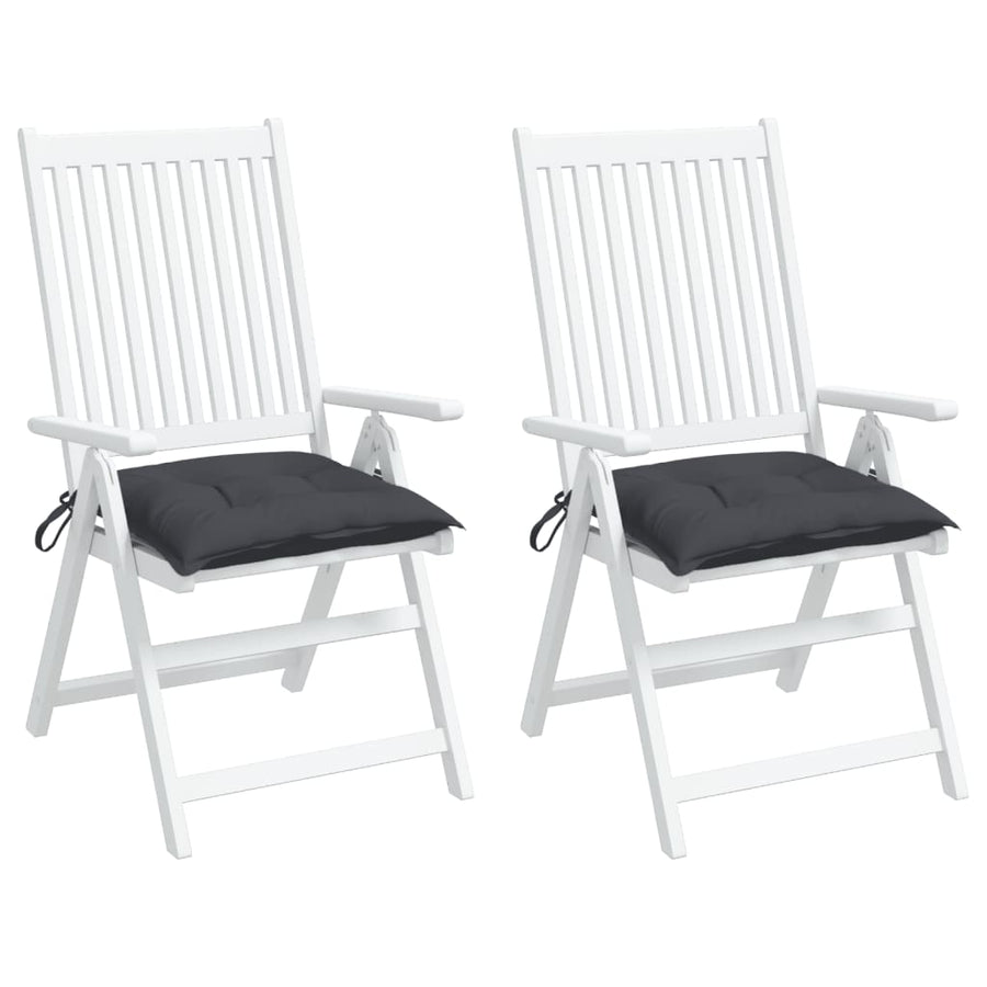 Stoelkussens Oxford Stof Kleurig 2 40 x 40 x 7 cm Antraciet
