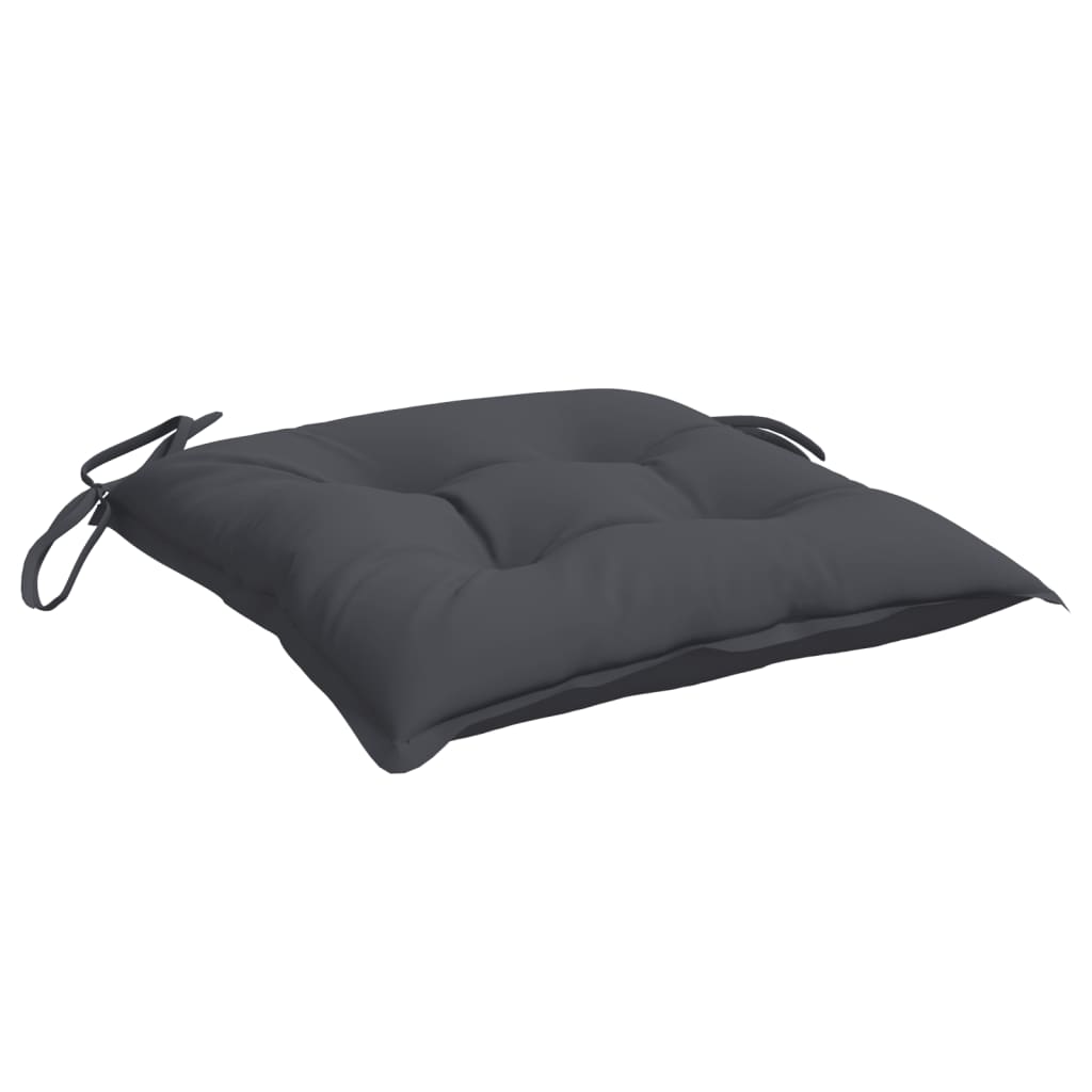 Stoelkussens Oxford Stof Kleurig 2 40 x 40 x 7 cm Antraciet