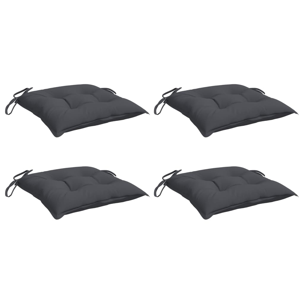 Stoelkussens Oxford Stof Kleurig 4 40 x 40 x 7 cm Antraciet
