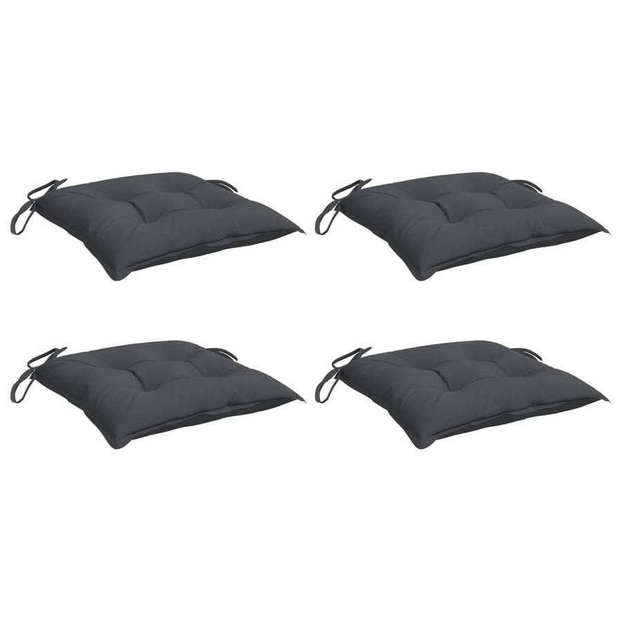 Stoelkussens Oxford Stof Kleurig 4 40 x 40 x 7 cm Antraciet