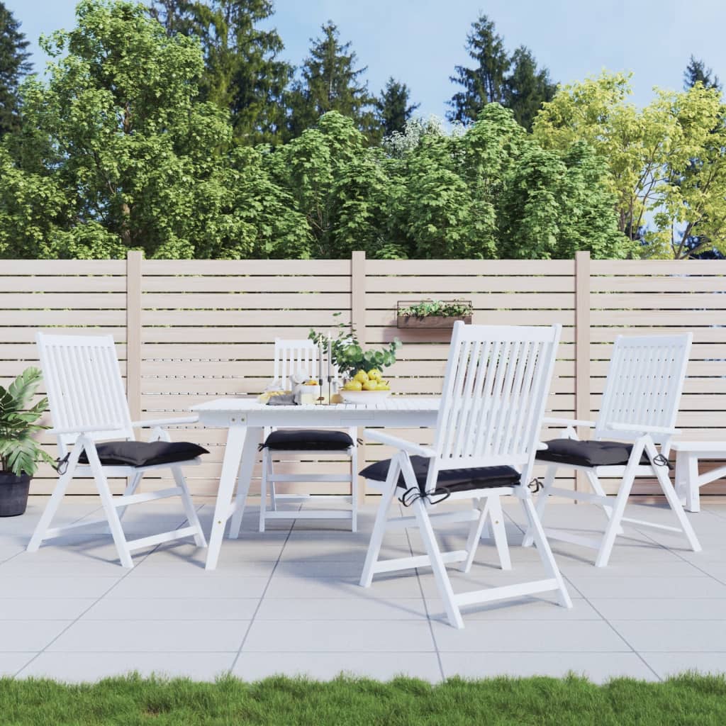 Stoelkussens Oxford Stof Kleurig 4 40 x 40 x 7 cm Antraciet