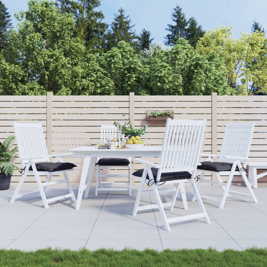 Stoelkussens Oxford Stof Kleurig 4 40 x 40 x 7 cm Antraciet
