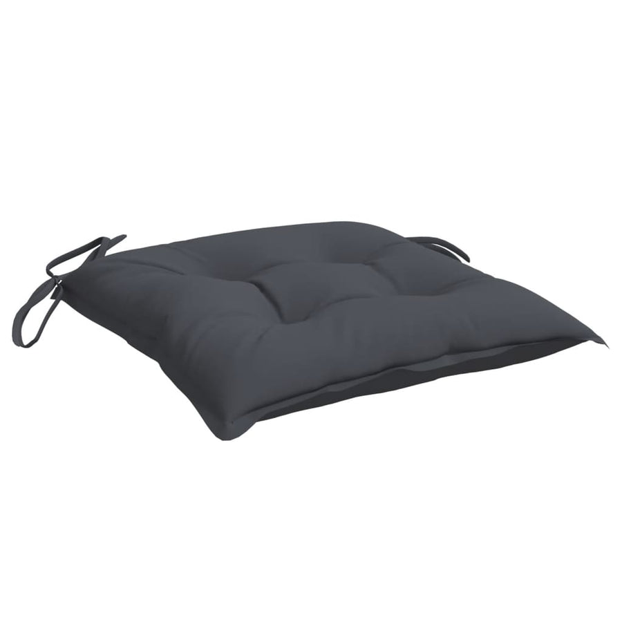 Stoelkussens 6 st 40x40x7 cm oxford stof antracietkleurig