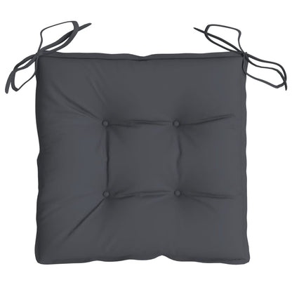 Stoelkussens 6 st 40x40x7 cm oxford stof antracietkleurig