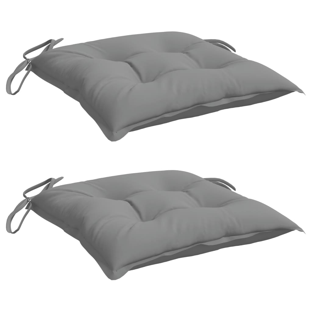 Stoelkussens Oxford Stof 2 40 x 40 x 7 cm Grijs