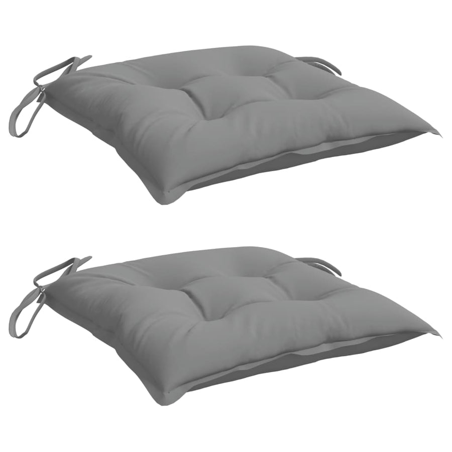 Stoelkussens Oxford Stof 2 40 x 40 x 7 cm Grijs