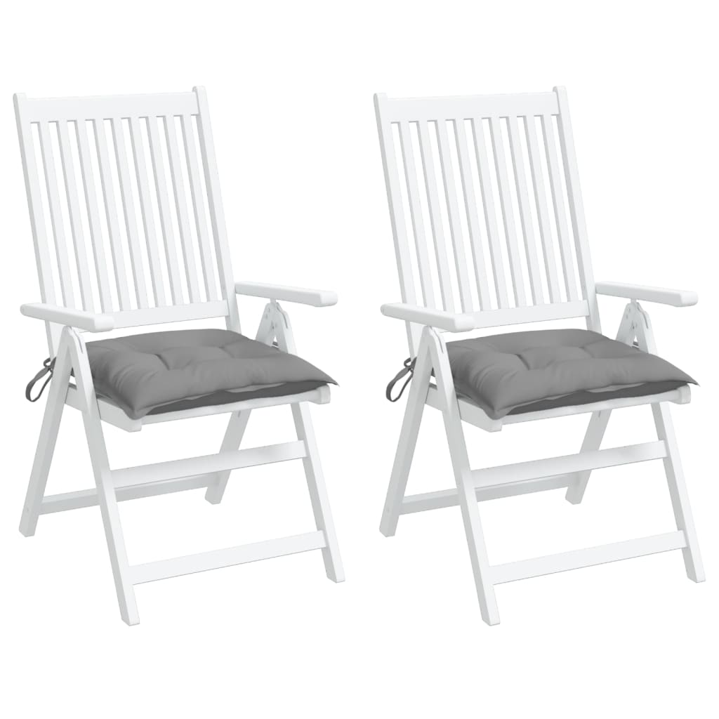 Stoelkussens Oxford Stof 2 40 x 40 x 7 cm Grijs