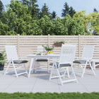 Seat cushions 4 pcs 40x40x7 cm oxford fabric grey
