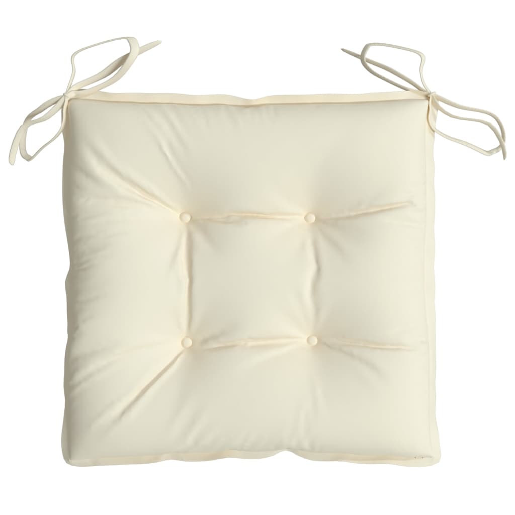 Stoelkussens Oxford Stof Wit 4 40 x 40 x 7 cm Crème