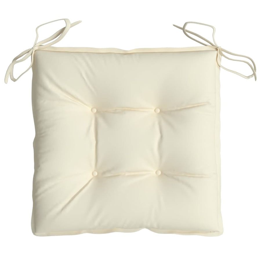 Stoelkussens Oxford Stof Wit 4 40 x 40 x 7 cm Crème
