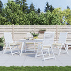 Seat cushions 4 pcs 40x40x7 cm oxford fabric cream white