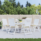 Seat cushions 6 pcs 40x40x7 cm oxford fabric beige