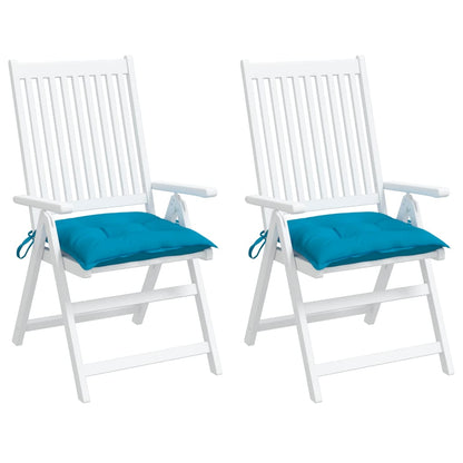 Stoelkussens Oxford Stof 2 40 x 40 x 7 cm lichtblauw