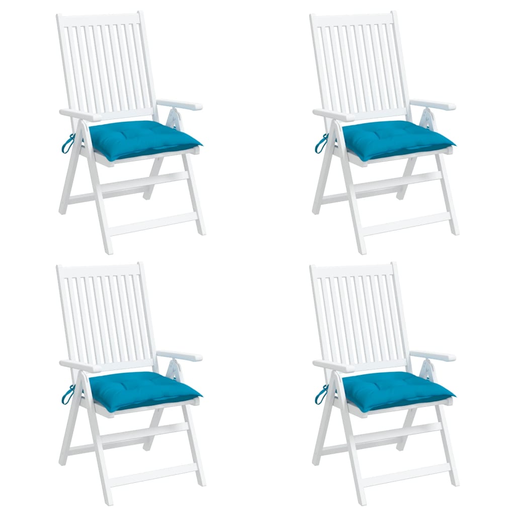 Stoelkussens Oxford Stof 4 40 x 40 x 7 cm lichtblauw