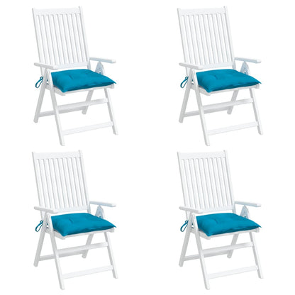 Stoelkussens Oxford Stof 4 40 x 40 x 7 cm lichtblauw