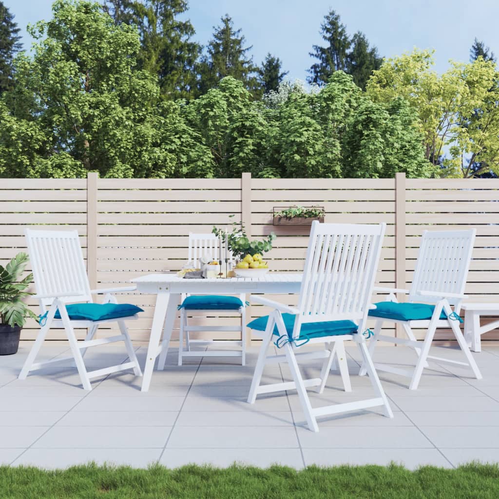 Stoelkussens Oxford Stof 4 40 x 40 x 7 cm lichtblauw