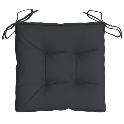 Stoelkussens 4 st 40x40x7 cm oxford stof zwart