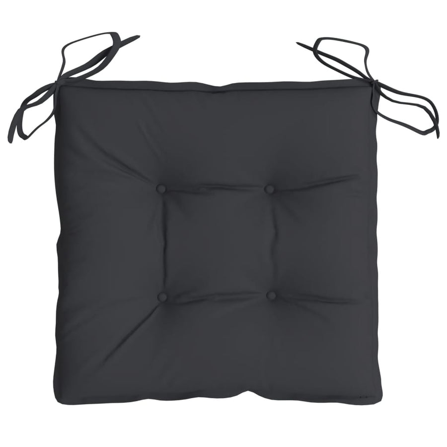 Stoelkussens 4 st 40x40x7 cm oxford stof zwart