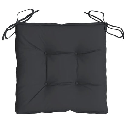 Stoelkussens 6 st 40x40x7 cm oxford stof zwart