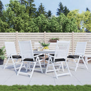 Stoelkussens 6 st 40x40x7 cm zwart oxford stof