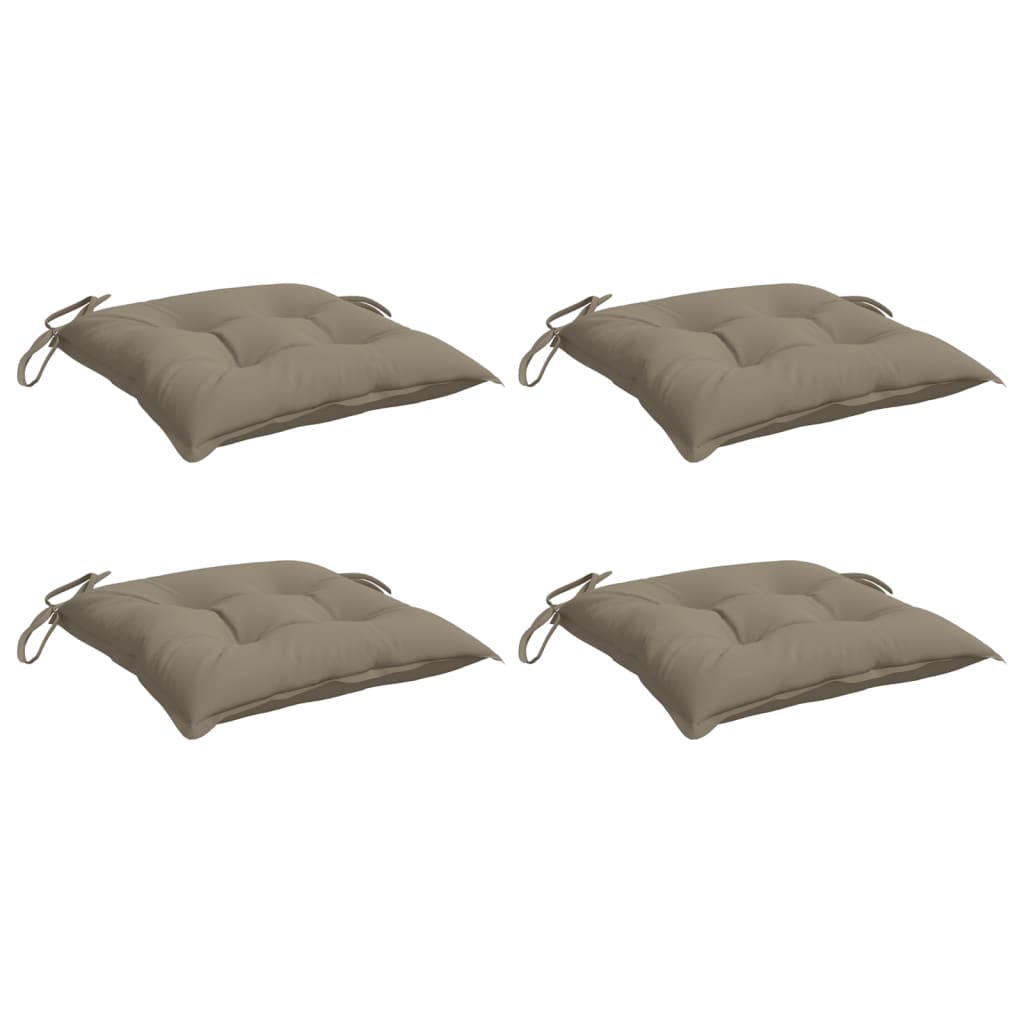 Stoelkussens Oxford Stof 4 40 x 40 x 7 cm Taupe