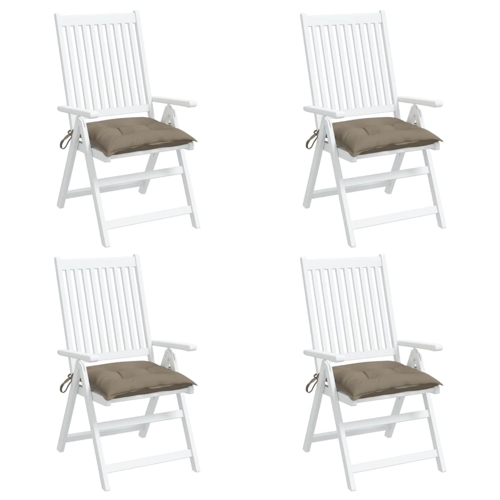 Stoelkussens Oxford Stof 4 40 x 40 x 7 cm Taupe