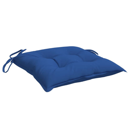 Stoelkussens 2 st 40x40x7 cm oxford stof blauw