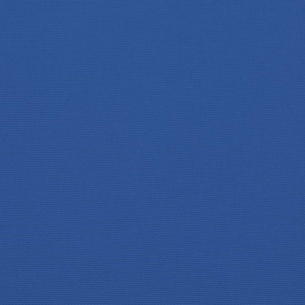 Stoelkussens 2 st 40x40x7 cm oxford stof blauw