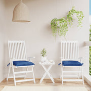 Seat cushions 2 pcs 40x40x7 cm oxford fabric blue