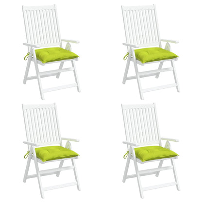 Stoelkussens 4 st 40x40x7 cm oxford stof heldergroen