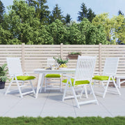 Stoelkussens 4 st 40x40x7 cm heldergroen oxford stof
