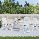 Stoelkussens 2 st 40x40x7 cm polyester multikleur