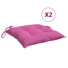 Stoelkussens 2 St 40X40X7 Cm Stof Roze 40 x 40 x 7 cm