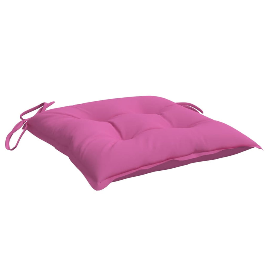 Stoelkussens 2 St 40X40X7 Cm Stof Roze 40 x 40 x 7 cm