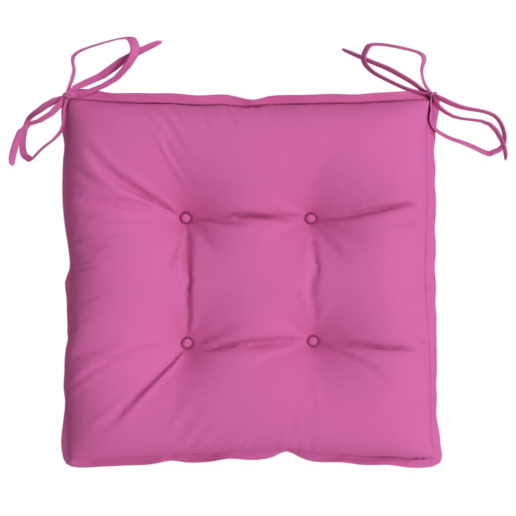 Stoelkussens 2 St 40X40X7 Cm Stof Roze 40 x 40 x 7 cm