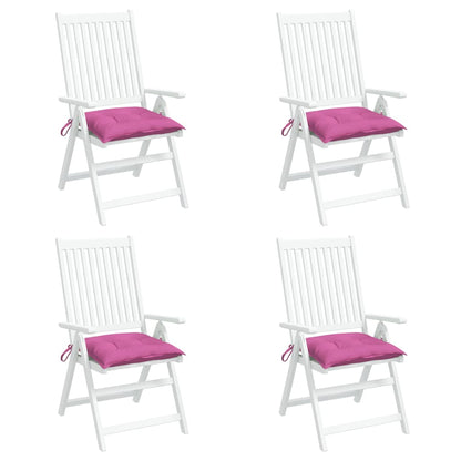 Stoelkussens 4 St 40X40X7 Cm Stof Roze Roze 40 x 40 x 7 cm