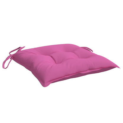 Stoelkussens 4 St 40X40X7 Cm Stof Roze Roze 40 x 40 x 7 cm