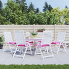 Seat cushions 6 pcs 40x40x7 cm fabric pink