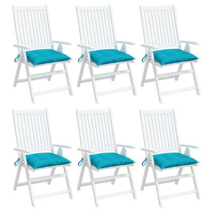 Stoelkussens Stof Turquoise 6 40 x 40 x 7 cm