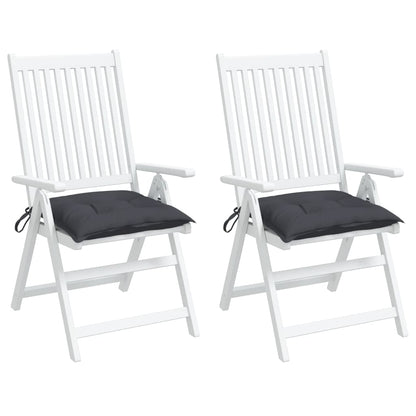 Stoelkussens 2 st 50x50x7 cm oxford stof antracietkleurig