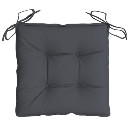 Stoelkussens 2 st 50x50x7 cm oxford stof antracietkleurig