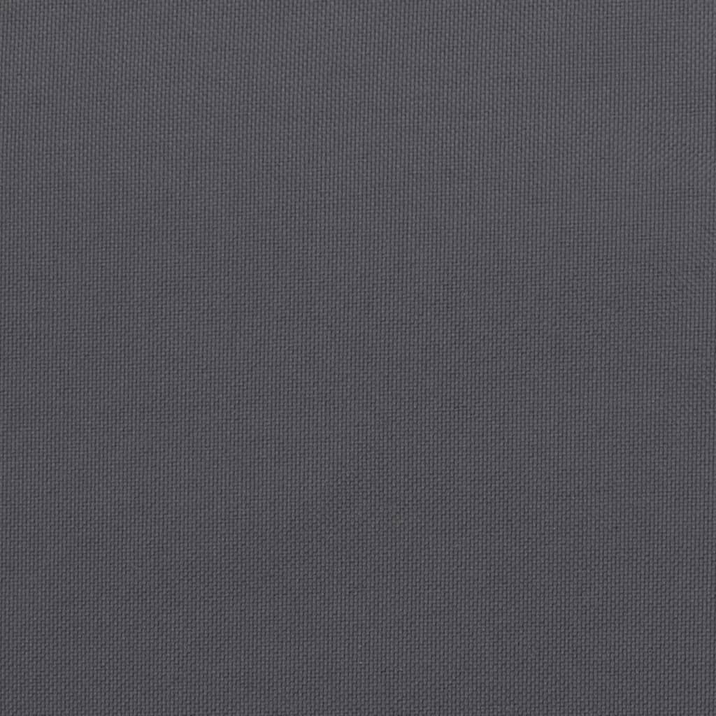 Stoelkussens 2 st 50x50x7 cm oxford stof antracietkleurig