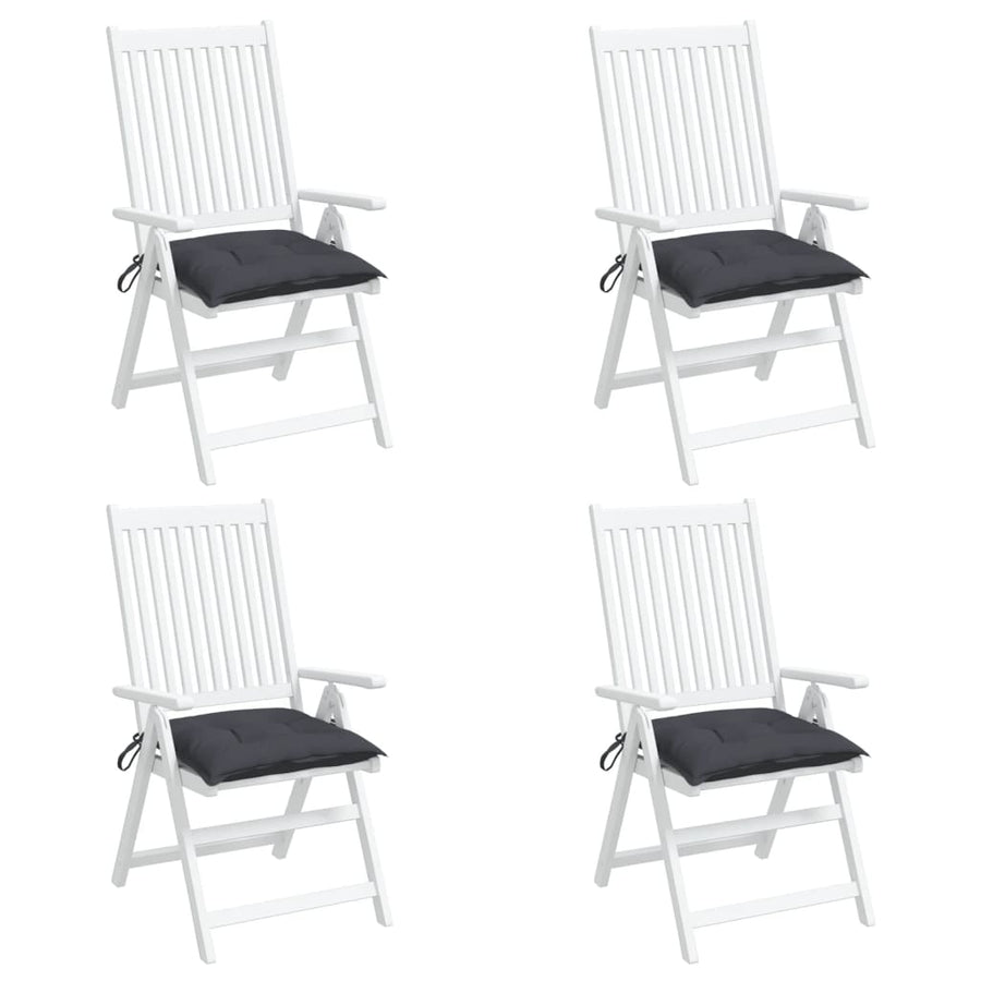 Stoelkussens 4 st 50x50x7 cm oxford stof antracietkleurig