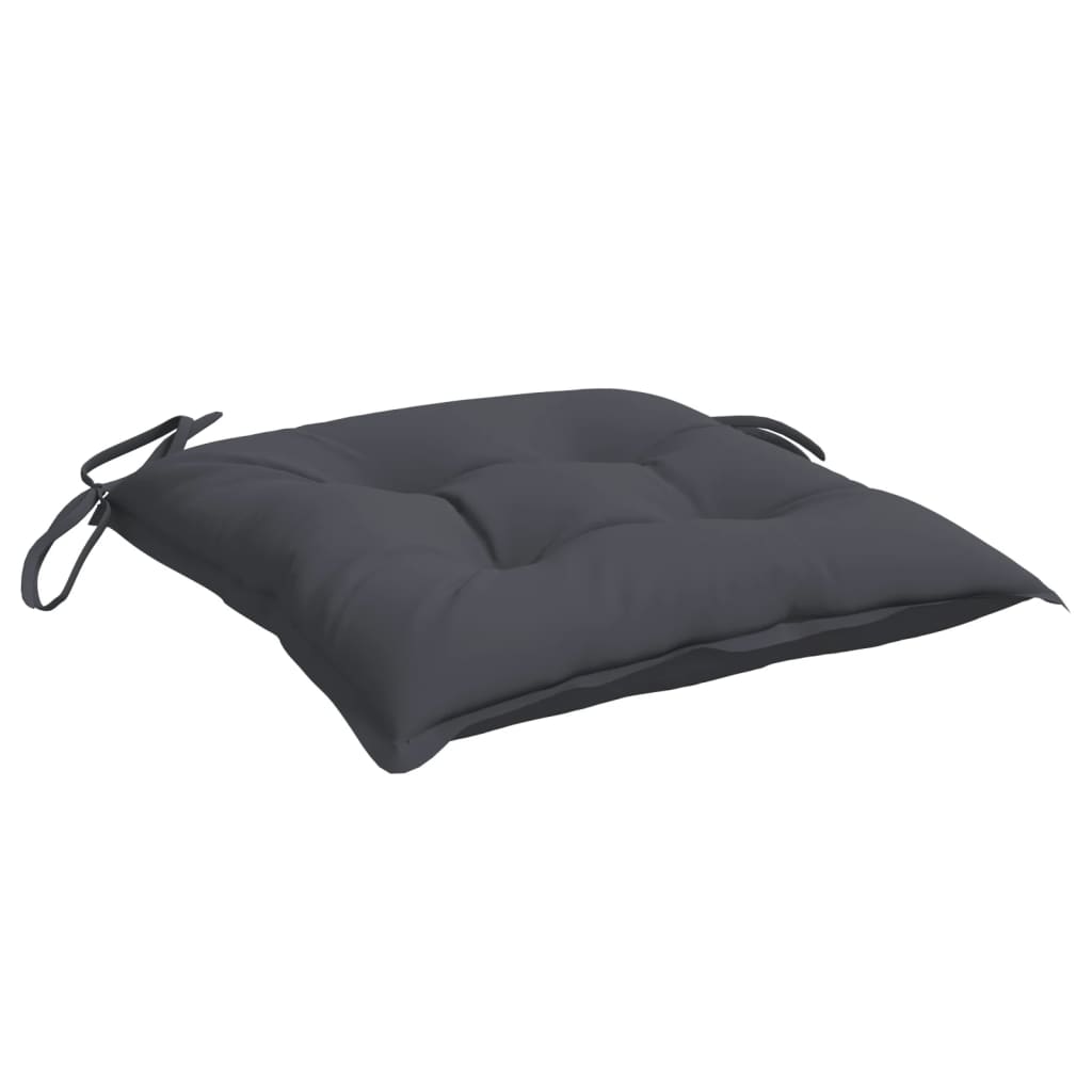 Stoelkussens 4 st 50x50x7 cm oxford stof antracietkleurig