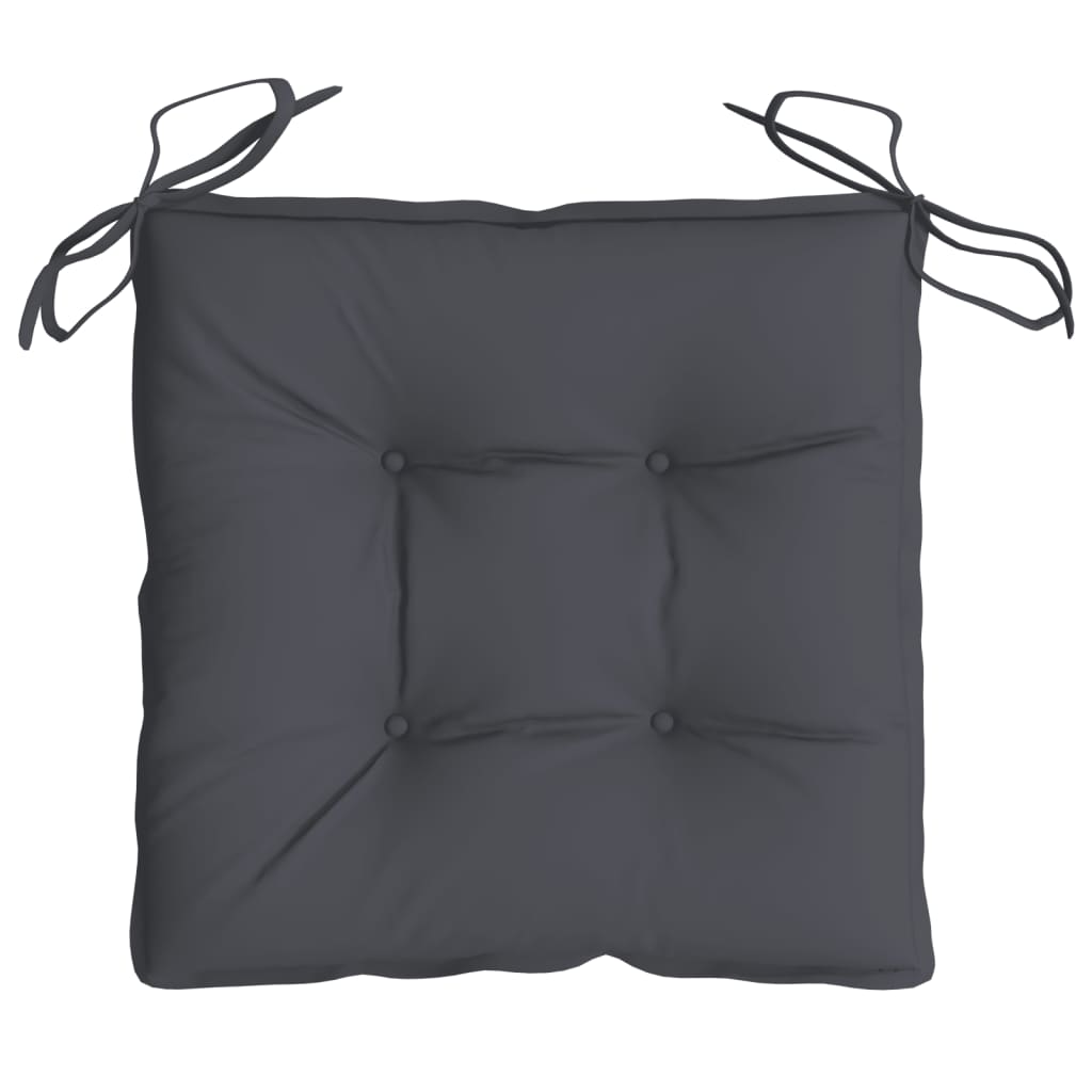 Stoelkussens 4 st 50x50x7 cm oxford stof antracietkleurig