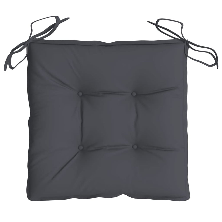 Stoelkussens 4 st 50x50x7 cm oxford stof antracietkleurig